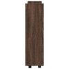 vidaXL Kapea s&auml;ilytysvaunu 3-kerrosta ruskea tammi tekninen puu