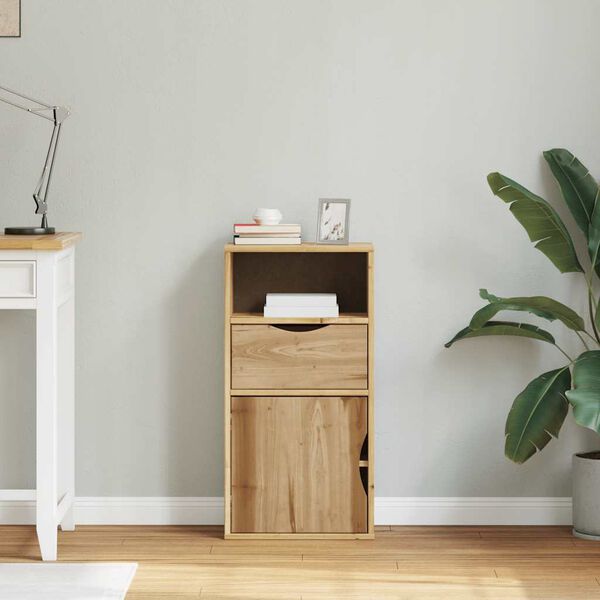 vidaXL sivukaappi laatikolla ODDA 40x24x79 cm massiivipuu mänty