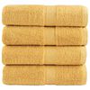 vidaXL Premium-vieraspyyhkeet SOLUND 4 kpl kulta 30x50 cm 600 gsm