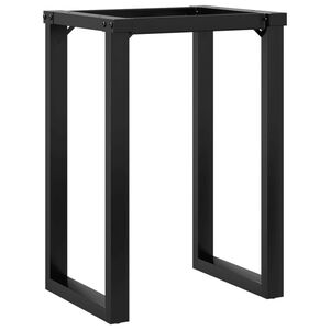 vidaXL Ruokap&ouml;yd&auml;n jalat O-muoto 60x40x73 cm ter&auml;st&auml;