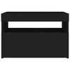 vidaXL TV-taso LED-valoilla musta 60x35x40 cm