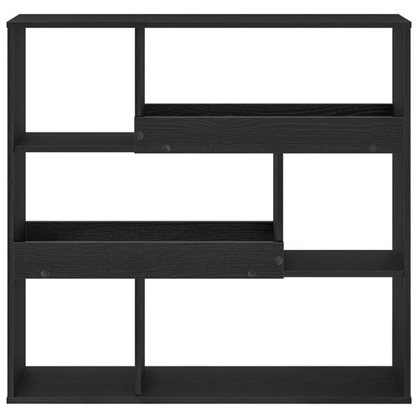 vidaXL Kirjahylly Musta tammi. 100 x 33 x 94,5 cm Tekninen puu