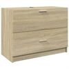 vidaXL Allaskaappi Sonoma tammi 78x37x59 cm tekninen puu