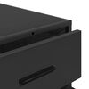 vidaXL Laatikosto musta 70x41x70 cm tekninen puu