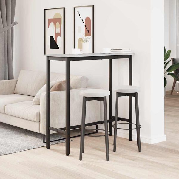 vidaXL P&ouml;yt&auml; Harmaa Sonoma 100 x 40 x 100,5 cm Kehitetty puu ja ter&auml;s