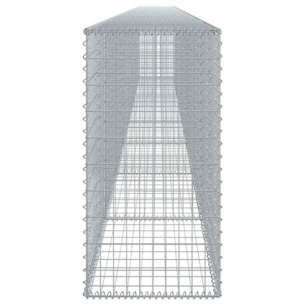 vidaXL Kivikori katolla 800x50x100 cm galvanoitu rauta