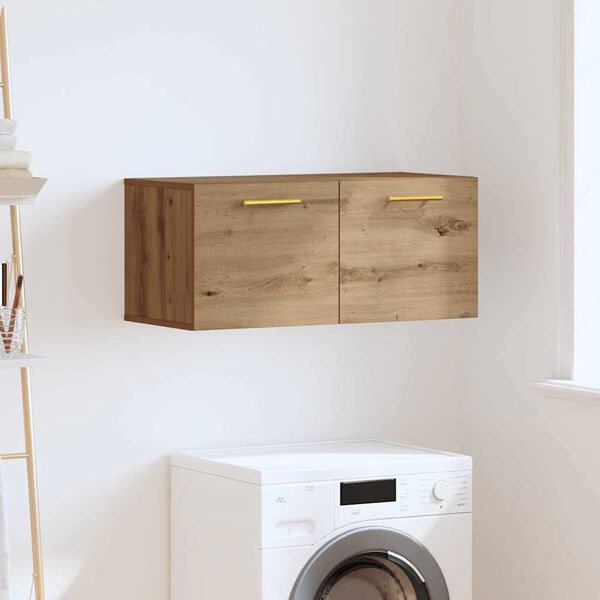 vidaXL Sein&auml;kaappi artesaani tammi 80 x 36.5 x 35 cm Tekninen puu