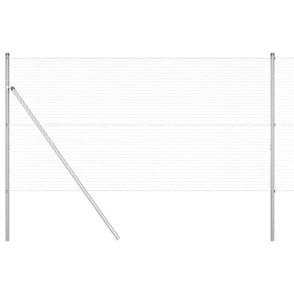 vidaXL Aitalatu Hopea 50 x 1 m (25 x 25 mm verkko) Teräs