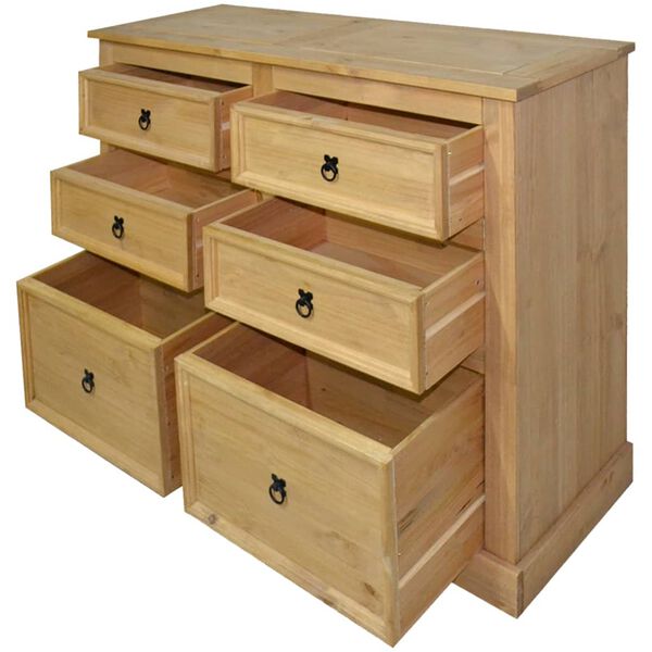 vidaXL Sivupöytä Corona-sarja 110x43x81 cm Meksikon mänty