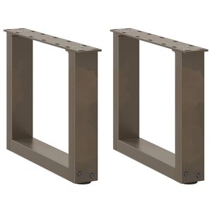 vidaXL Sohvap&ouml;yd&auml;n jalat U-muotoiset 2 kpl Luonnonv&auml;rinen ter&auml;s 30x(30-31) cm Ter&auml;s