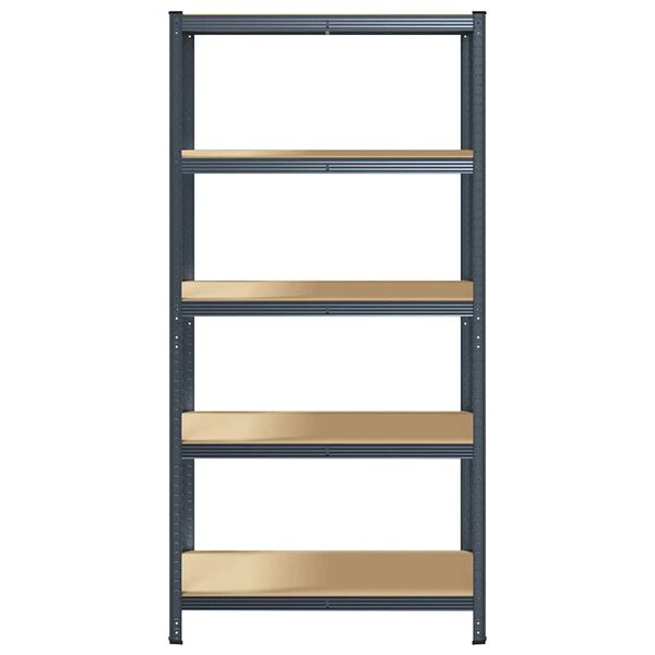 vidaXL 5-tasoinen Varastohylly antrasiitti ter&auml;s ja tekninen puu