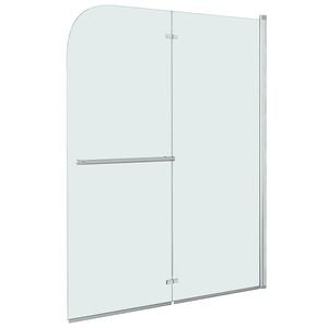 vidaXL Taittuva suihkukaappi 2 paneelia ESG 95x140 cm