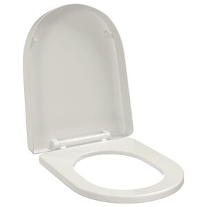 Valkoinen soft-close WC-istuin neli&ouml;
