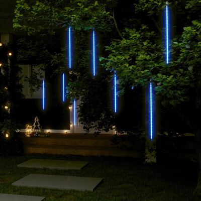 vidaXL Meteorivalot 8 kpl 50 cm sininen 288 LED-valoa sisä/ulko