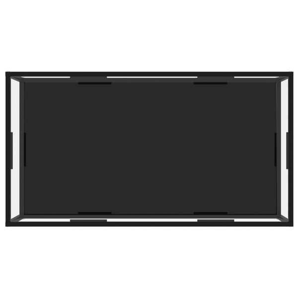 vidaXL Sohvap&ouml;yt&auml; l&auml;pin&auml;kyv&auml; ja musta 120x60x35 cm karkaistu lasi