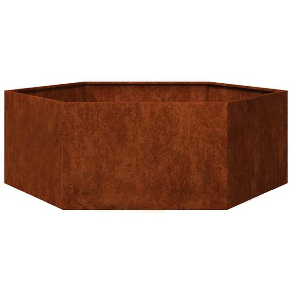vidaXL Kukkalaatikko ruoste 138x120x45 cm Corten ter&auml;s