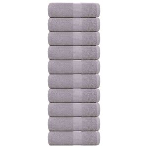 vidaXL Pesupyyhkeet FROGN 10 kpl Harmaa 30x30 cm 360 gsm