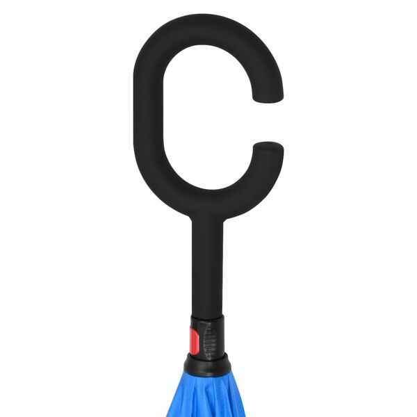 vidaXL Sateenvarjo C-kahva musta 108 cm