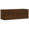 vidaXL Sein&auml;kaappi ruskea tammi 100x36,5x35 cm tekninen puu