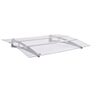 vidaXL Ovikatos hopea ja l&auml;pin&auml;kyv&auml; 150x90 cm PET