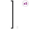 vidaXL Kaapin kahvat 5 kpl musta 480 mm ruostumaton ter&auml;s