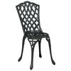 vidaXL Puutarhan Bistro Set 3 pcs Musta Alumiini