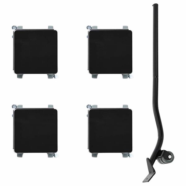 vidaXL Huonekalurullat 4 kpl nostimella 13,5x13,5x6 cm Ter&auml;s 1300 kg