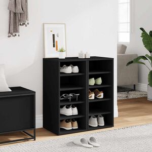 vidaXL Kenk&auml;kaapit 2 kpl musta 31,5x35x70 cm tekninen puu