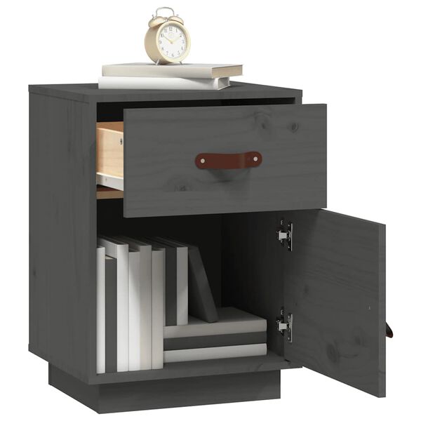 vidaXL Y&ouml;p&ouml;yt&auml; harmaa 40x34x40 cm t&auml;ysi m&auml;nty