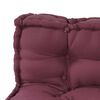 vidaXL Pallet-sofatyyny Burgundy kangas