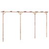 vidaXL Pergola bambu 385x40x205 cm