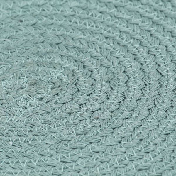 vidaXL Tabletit 6 kpl kuvioton vihre&auml; 38 cm py&ouml;re&auml; puuvilla