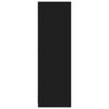 vidaXL Kaappi laatikon kanssa Musta 79,5 x 49 x 156 cm K&auml;sitelty puu