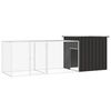 vidaXL Kanah&auml;kki antrasiitti 300x91x100 cm galvanoitu ter&auml;s
