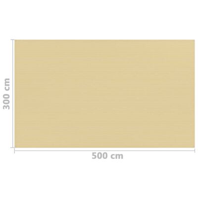 vidaXL Telttamatto 300x500 cm beige