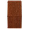 vidaXL Kukkalaatikot 2 kpl ruoste Corten ter&auml;s 30x10x25 cm