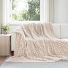 vidaXL Heittoviltti Beige 270 x 240 cm Fleese