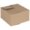 vidaXL Taitettava laatikko 50 kpl Luonnollinen 15 x 15 x 8 cm Kartonki