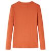 Lasten pitkähihainen T-paita poltettu oranssi 92
