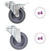 vidaXL Rullapy&ouml;r&auml;t pultinrei&acute;ill&auml; 8 kpl 75 mm