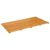 vidaXL Kylpyhuoneen Matto Ruskea 100 x 53 x 2,5 cm Tihe&auml; akasiapuu