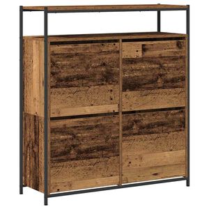 vidaXL Kenk&auml;kaappi 100 x 34 x 112 cm Tekninen puu Vanha puu
