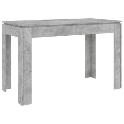 vidaXL Ruokapöytä betoninharmaa 120x60x76 cm lastulevy