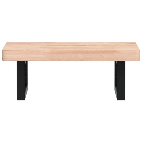 vidaXL Pesuallashylly seinälle teräs ja täysi pyökki