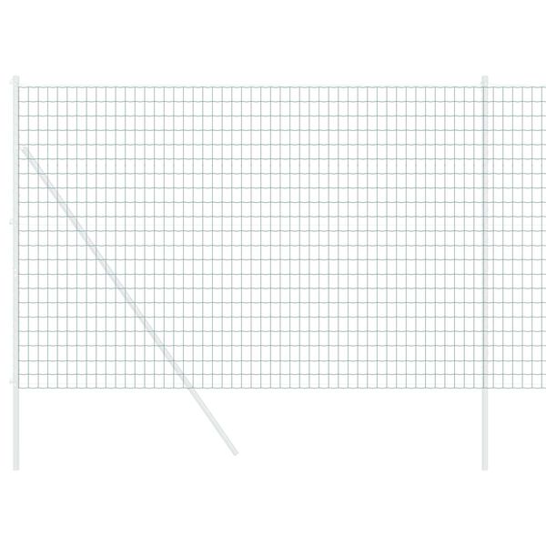 vidaXL Euroaita Vihreä 1.6 x 10 m PVC-pintainen rauta