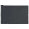 vidaXL Parvekkeen yksityisyyssuoja antrasiitti 400x75 cm PVC
