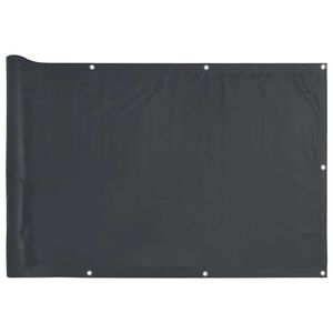 vidaXL Parvekkeen yksityisyyssuoja antrasiitti 400x75 cm PVC