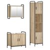 vidaXL Kylpyhuoneen kaappisetti 3 kpl Sonoma-tammi 40 x 36 x 181 cm