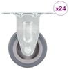 vidaXL 24 kpl kiinte&auml;t py&ouml;r&auml;t 50 mm
