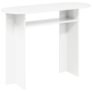 vidaXL Konsolip&ouml;yt&auml; valkoinen 100 x 39,5 x 75 cm Tekninen puu
